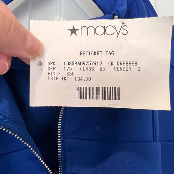 NWT Calvin Klein Royal Blue Dress Size 12💙 - Picture 5 of 6